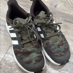 Adidas Camouflage Sneakers with White Accents